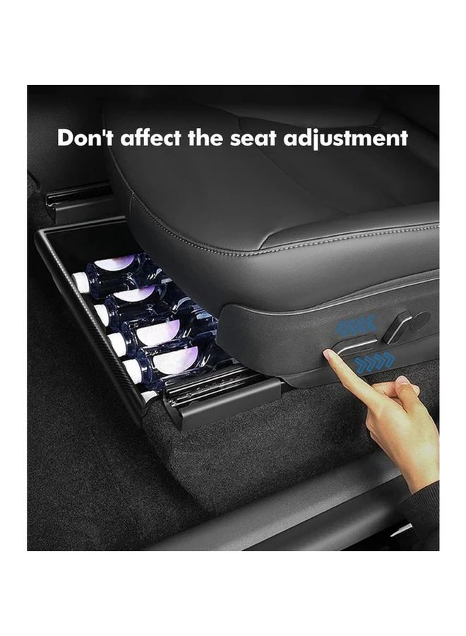 Black Under Seat Storage Box Drawer Organizer For Car Accessories - Image 5