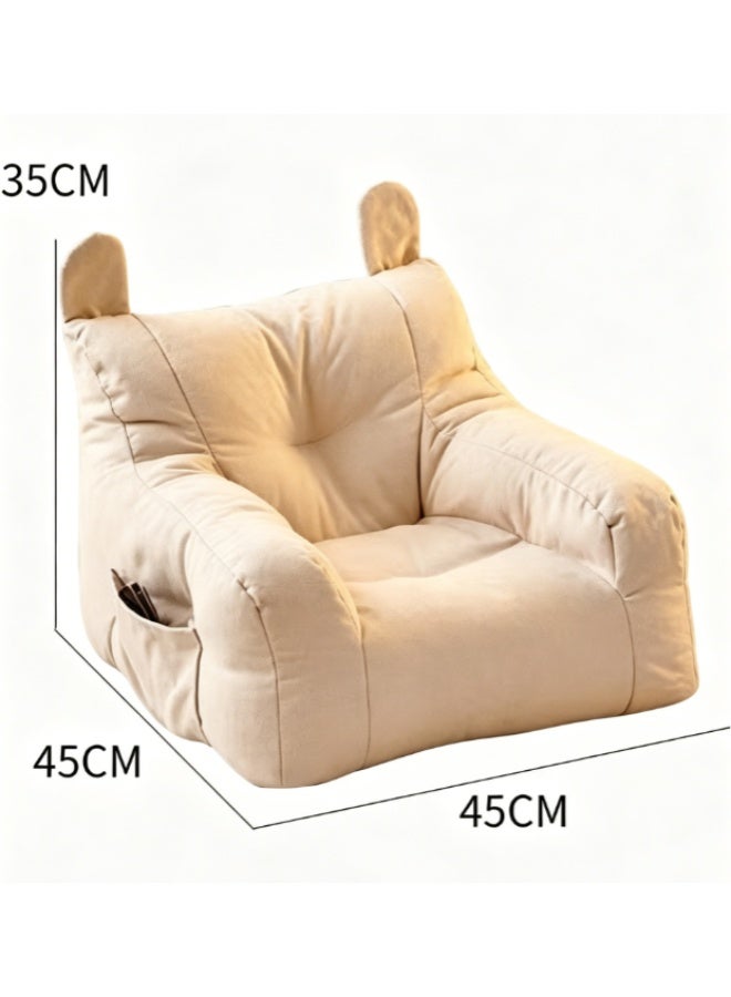 JACIRCLE Children'S Sofa, Children'S Recliner, Cute Cartoon Floor Sofa, Eps Filling, Soft And Comfortable Linen Seat, Suitable For Babies To Play, Study, And Rest. Children'S Gift, Birthday Gift (0-4 Years Old) - Image 2