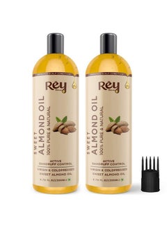 Almond Hair Oil (Badam Oil) - 100% Pure, Cold Pressed, For Hair & Skin | Promotes Growth, Reduces Dandruff | 100Ml (Pack Of 2) - pzsku/Z63E81E40E18FD31EF404Z/45/_/1723443534/164a2198-29e6-481e-a9ba-aa4498d87ba3