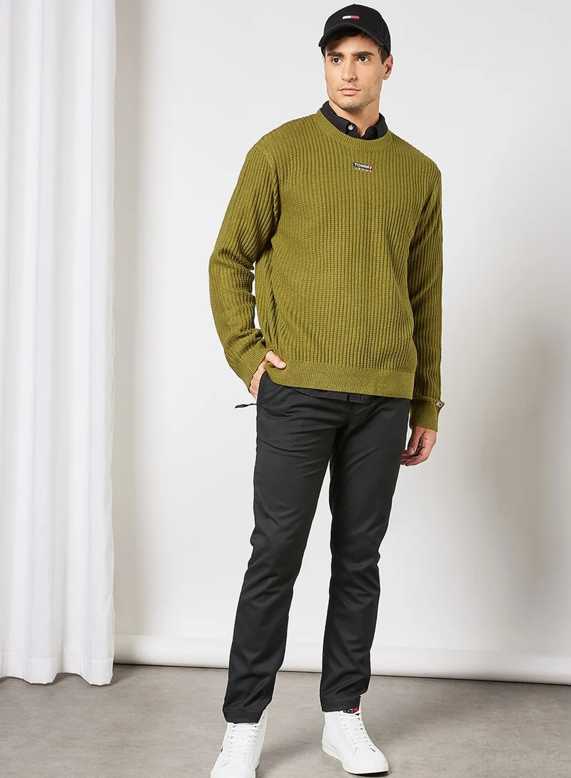 TOMMY JEANS Logo Crew Neck Sweater