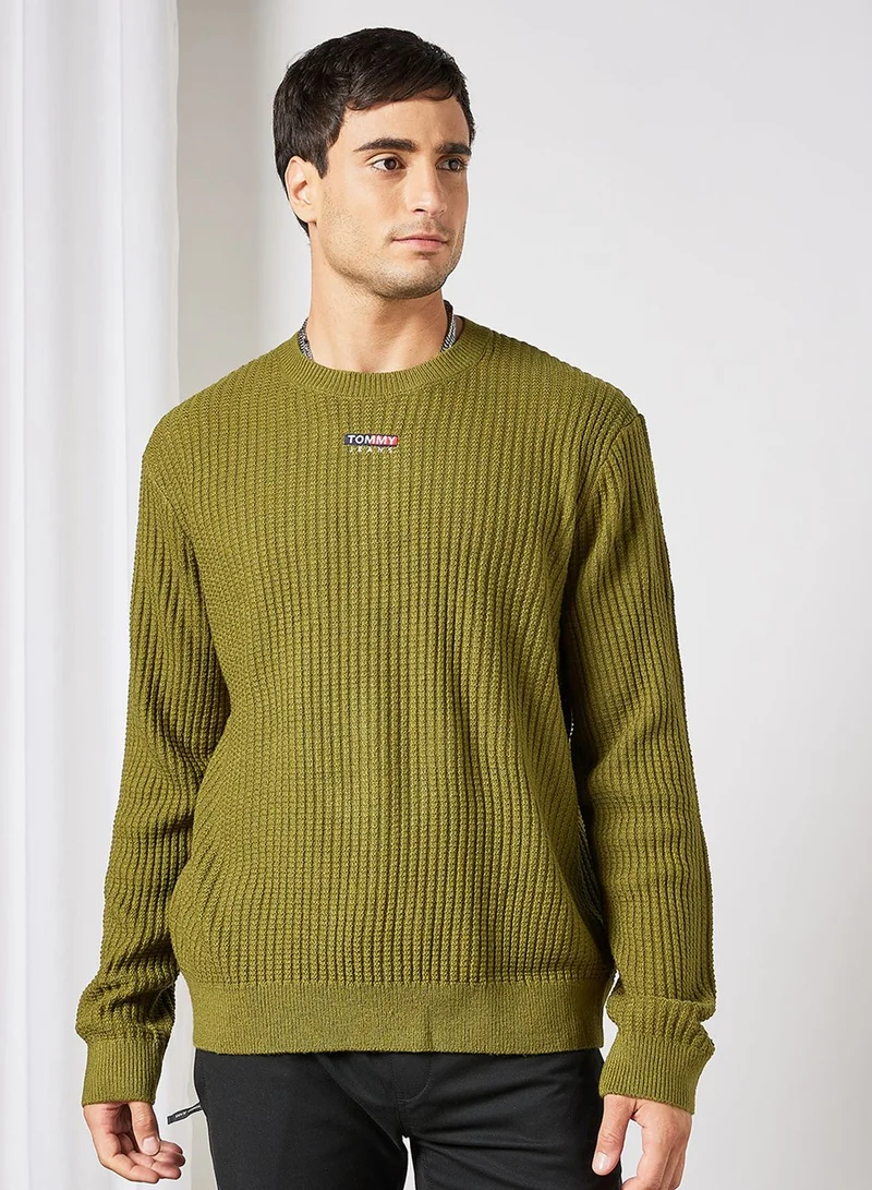 TOMMY JEANS Logo Crew Neck Sweater