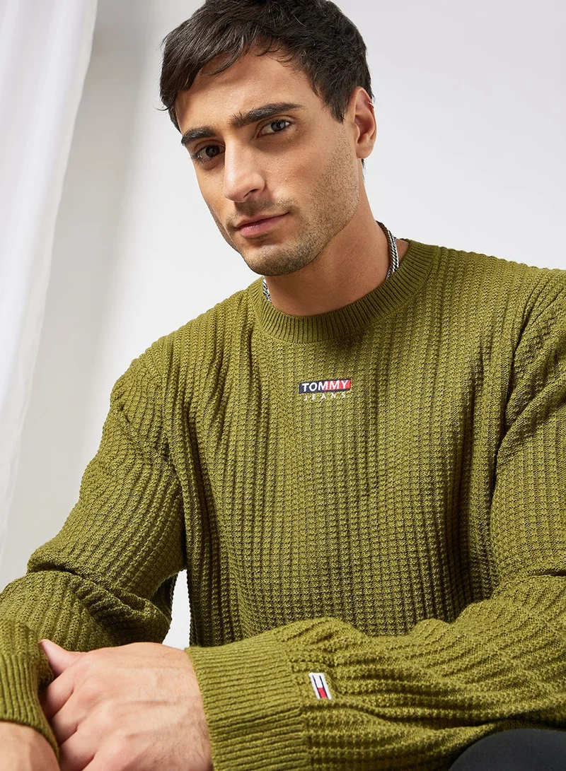TOMMY JEANS Logo Crew Neck Sweater