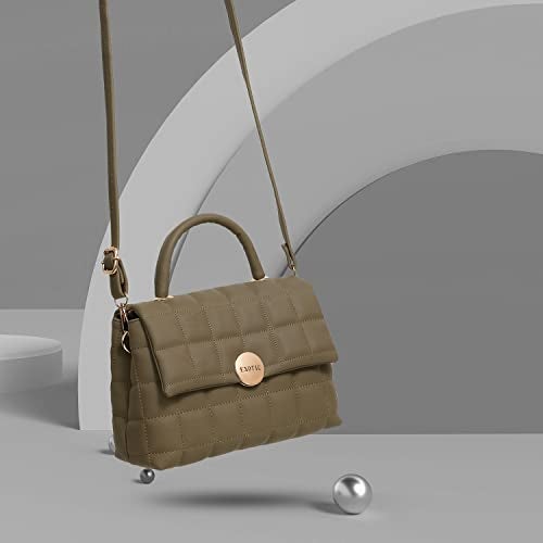 EXOTIC Womens Urbanian Zipper Sling Bag (Olive) - Image 3
