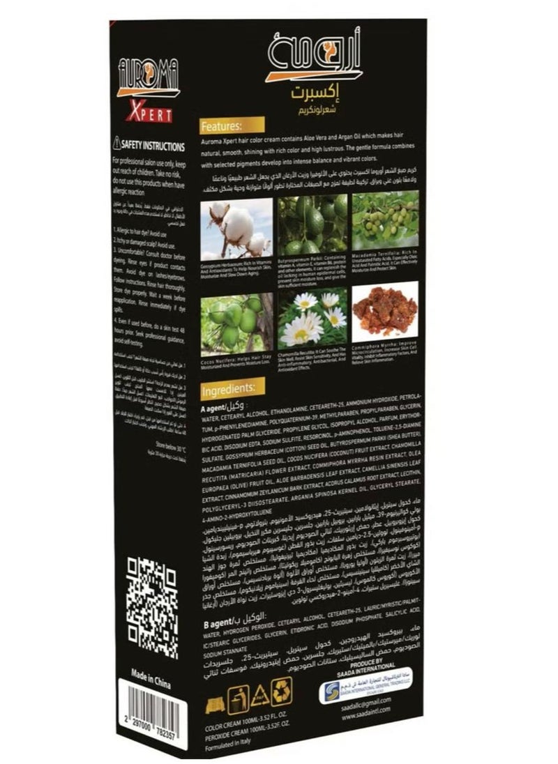 AUROMA - Natural black hair dye from Oroma Expert 100+100 ml - Image 1