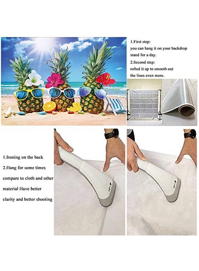 فانغوي خلفية تصوير شاطئ صيفية مقاس 7X5 أقدام، شاطئ البحر في هاواي، خلفية حفلة ألوها لوآو، أناناس، موضوع هاواي، لافتة حفلة عيد ميلاد، لوازم تزيين كشك الصور - Image 4