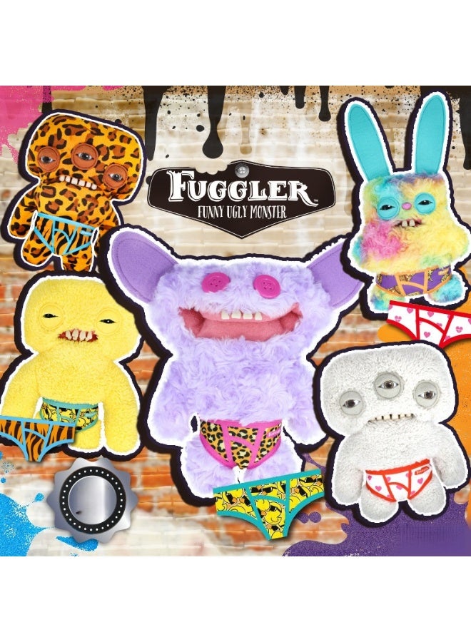 Fuggler Burp Monster Plush - 9" Laboratory Misfits Series Collectible Stuffed Toy with Tie-Dye Fur & Tongue-Out Design - Image 2