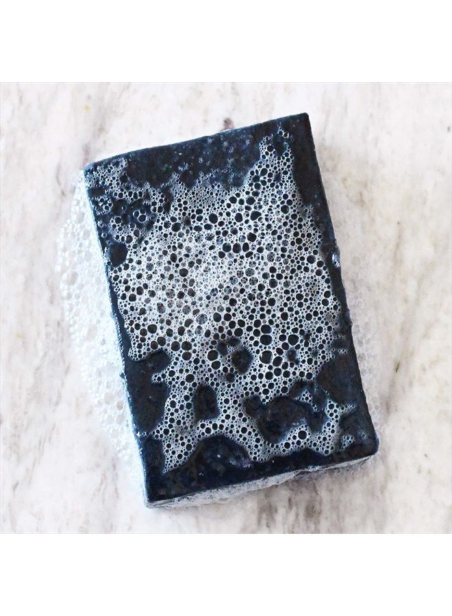 rustic maka Activated Charcoal + Clay Natural Soap Bar, DETOX + CLEANSE, for Acne, Problem Skin, Excess Oil Control, Face, Body and Underarm Detox, Oily to Normal Skin - Image 3