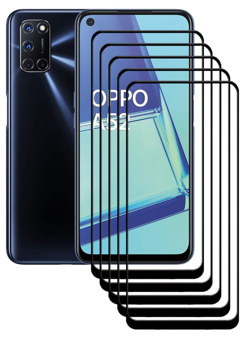 ACLIX 5 Pieces Antistatic ESD Dustproof Premium Quality High Definition Tempered Glass Screen Protector Designed For Oppo A52 - Image 1