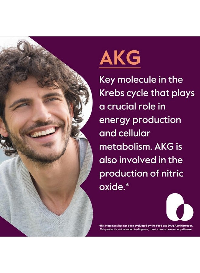 BESTVITE AKG (Alpha Ketoglutaric Acid) 1000mg per Serving (240 Vegetarian Capsules) - No Stearates - Vegan - Non GMO - Gluten Free - AKG Supplement - Image 4