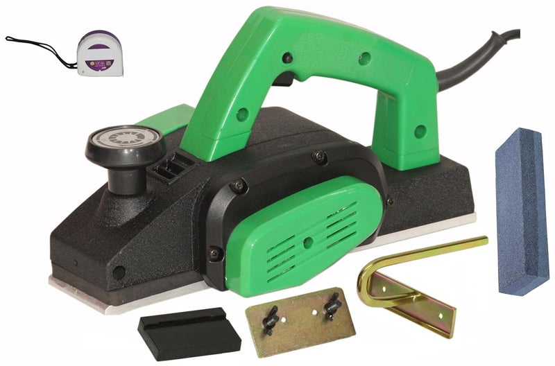 Digital Craft Digital Craft Wood Planer 1400W Machine of Carpentry HighPower MultiFunction Electric Planer Professional Woodworking Machine Electric Planer Machine 82MMSharpening StoneTape 3Mtr