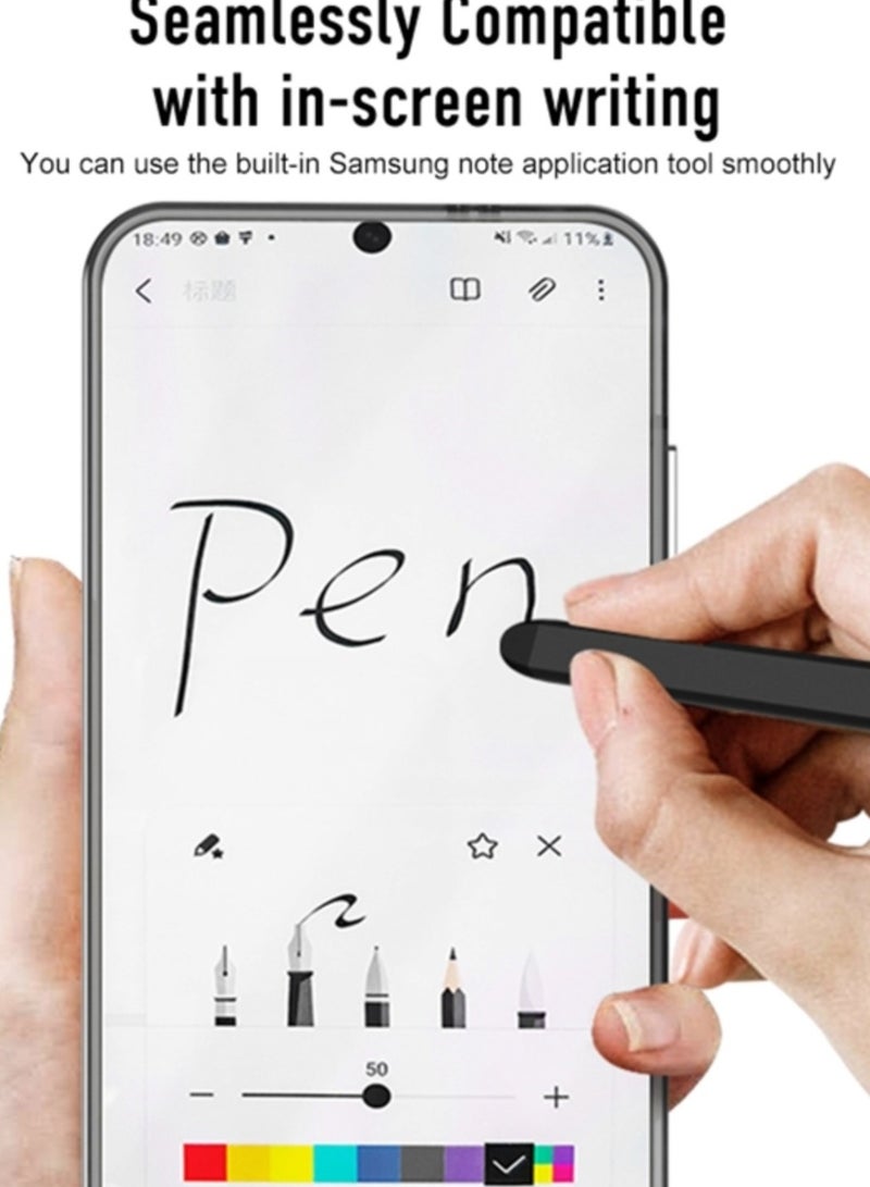 GKK Transparent Crystal Protection Case Compatible with Samsung Galaxy S25 Plus (2025) All in 1 [S Pen Holder & S Pen] Anti-Yellowing, Shockproof Full Coverage Slim and Hard Phone Cover - S Pen included - Image 5