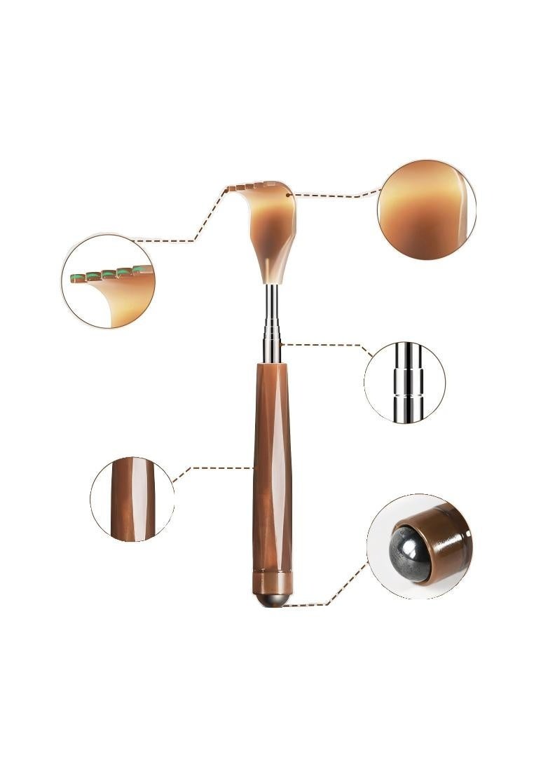 1 piece Telescopic Back Scratcher with Roller Ball Massager - Portable Body Scratcher Tool - Image 3