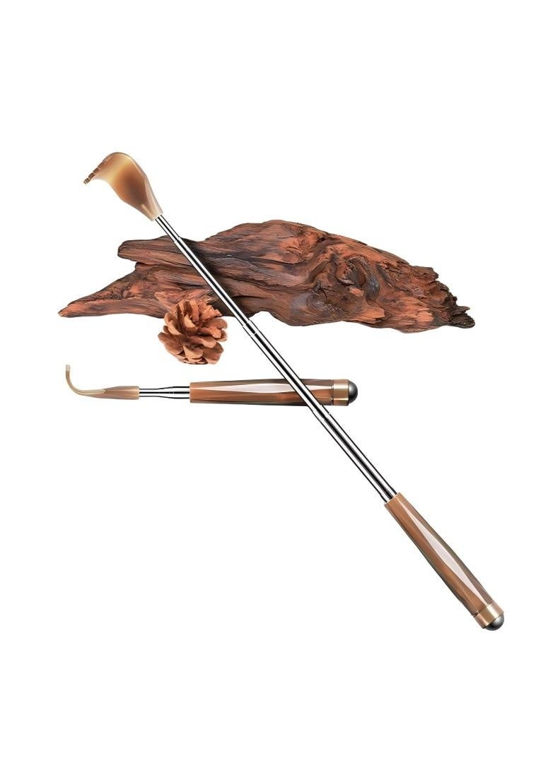 1 piece Telescopic Back Scratcher with Roller Ball Massager - Portable Body Scratcher Tool - Image 2