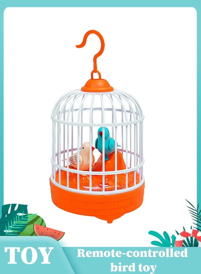 Bird Toys Hanging Singing Bird chirping and real time talk recording Toy, birdcage toys - Image 1