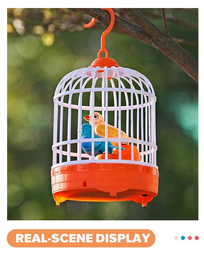 Bird Toys Hanging Singing Bird chirping and real time talk recording Toy, birdcage toys - Image 2