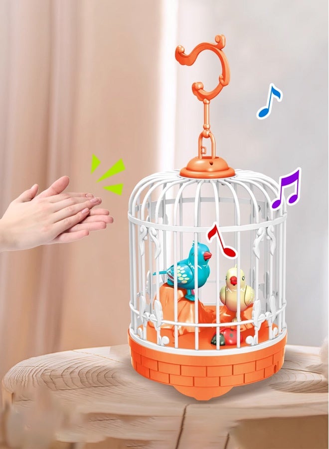 Bird Toys Hanging Singing Bird chirping and real time talk recording Toy, birdcage toys - Image 5
