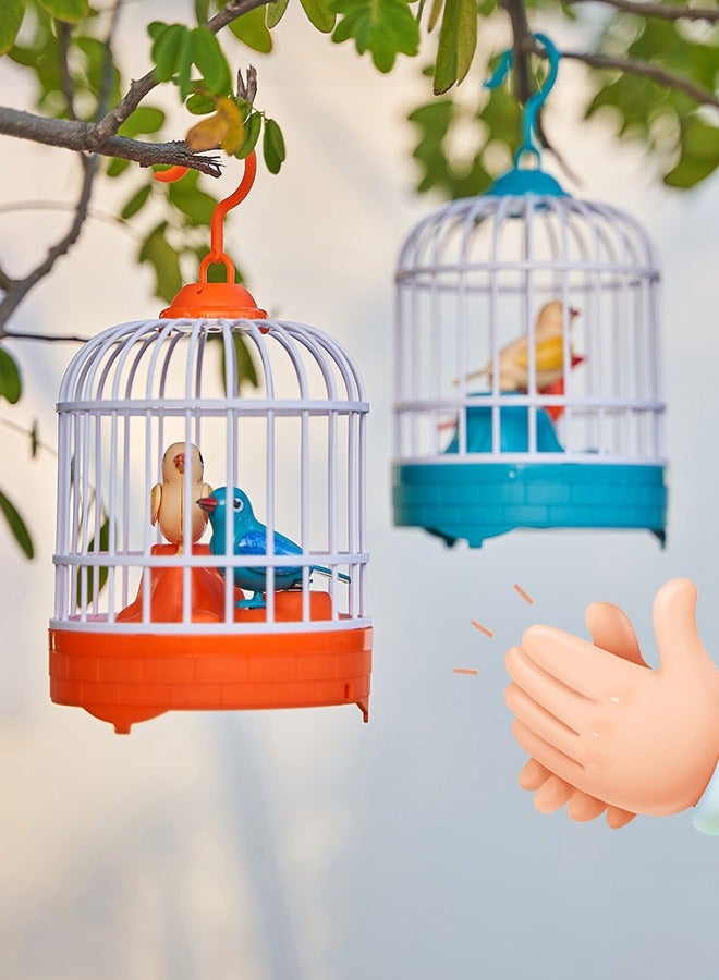 Bird Toys Hanging Singing Bird chirping and real time talk recording Toy, birdcage toys - Image 3