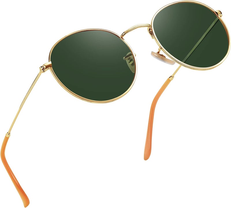 Joopin Vintage Round Sunglasses Men Women Polarized UV400 Protection Metal Frame Circle Oval Retro Sun Glasses Unisex Unisex - Image 1