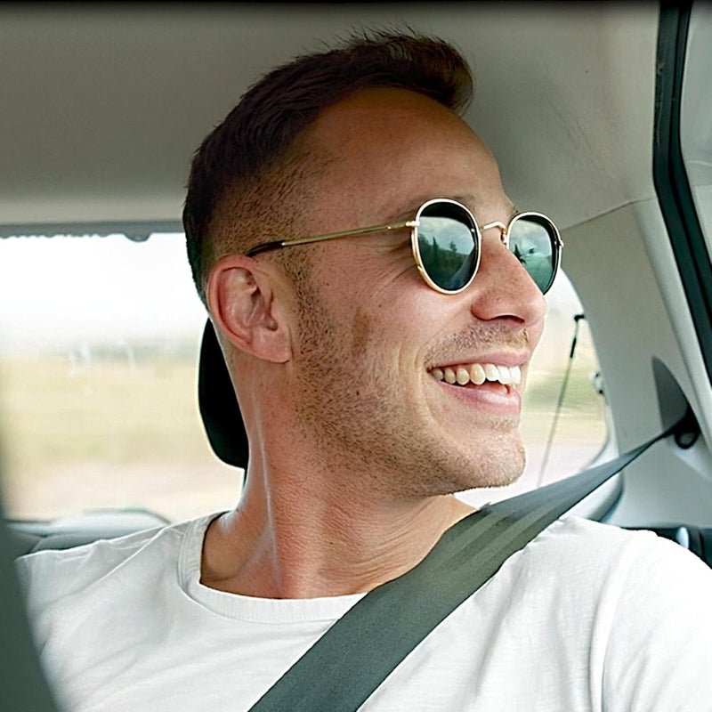 Joopin Vintage Round Sunglasses Men Women Polarized UV400 Protection Metal Frame Circle Oval Retro Sun Glasses Unisex Unisex - Image 2