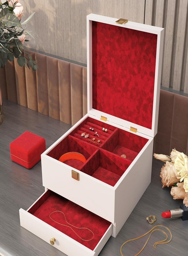 Decotalk Velvet Drawer Liners for Cabinets Adhesive Shelf Liner Red Felt Shelf Liners Self Adhesive Velvets Lining 15.7x120 Inch Red Felt Fabric Drawer Lining Velvet Contact Paper for Cabinets - Image 4