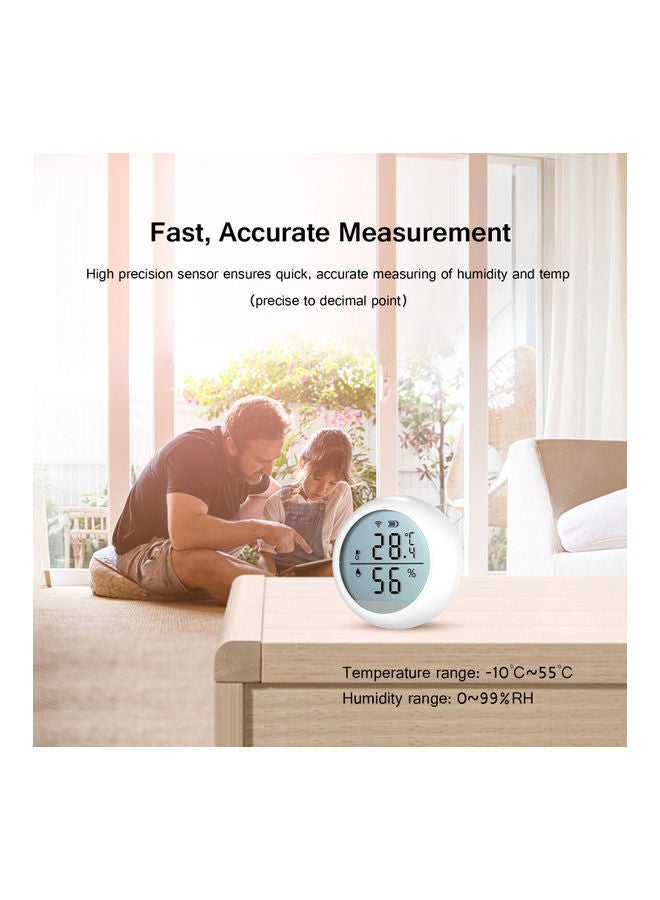 NIBEMINENT Wireless Thermometer Hygrometer White 6.20X5.00X6.20cm - Image 5
