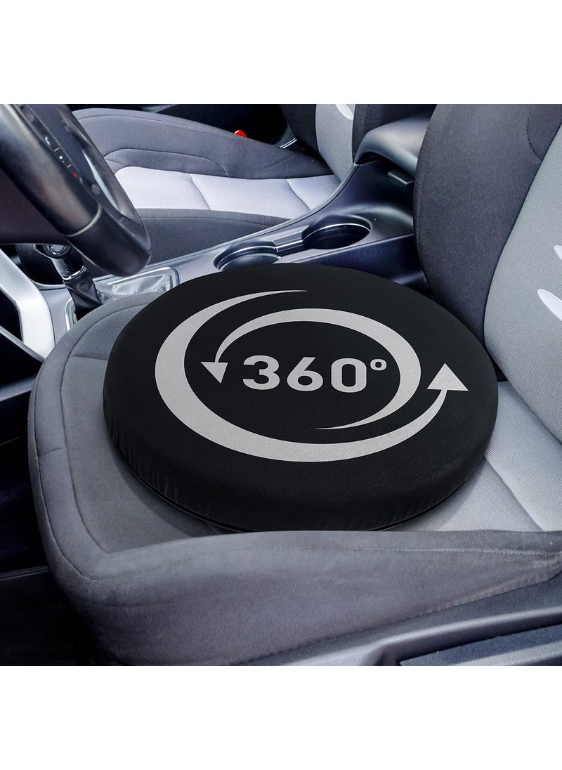 Anjum Swivel Cushion with Supportive Memory Foam Gel Car Seat Cushion for Long Time Sitting Portable Rotating Seat cuhsion for Home Stool Office Chair car seat