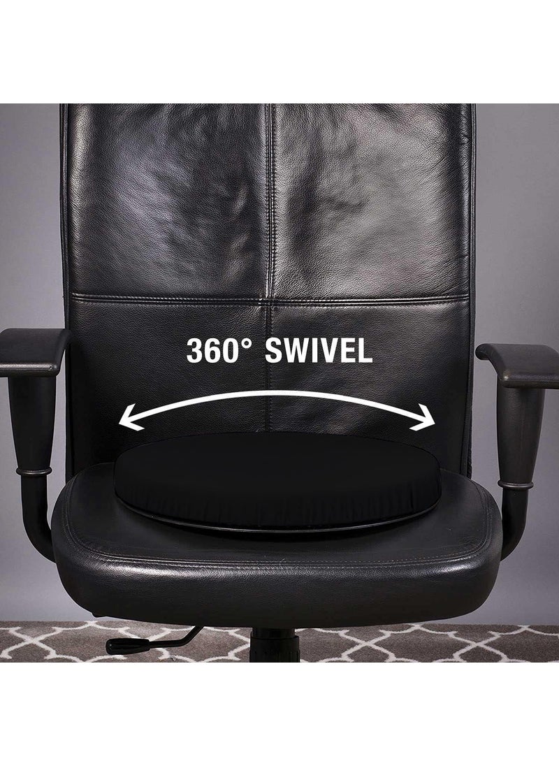 Anjum Swivel Cushion with Supportive Memory Foam Gel Car Seat Cushion for Long Time Sitting Portable Rotating Seat cuhsion for Home Stool Office Chair car seat