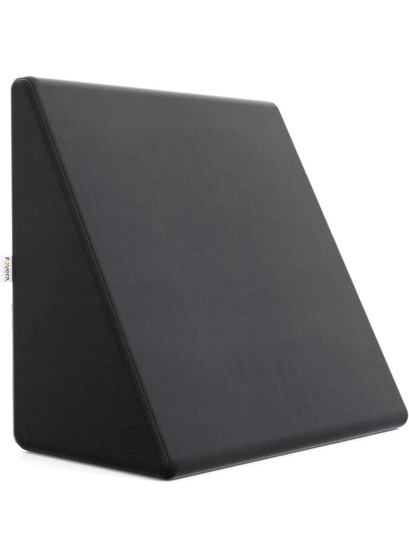 FOverA Wedge Cushion Pillow for Bed, Orthopedic Memory Foam Back Support for Bed, for Acid Reflux, Snoring, GERD, Leg Elevation (Dark Grey, 18L x 17.5W x 11H Inch) - Image 1