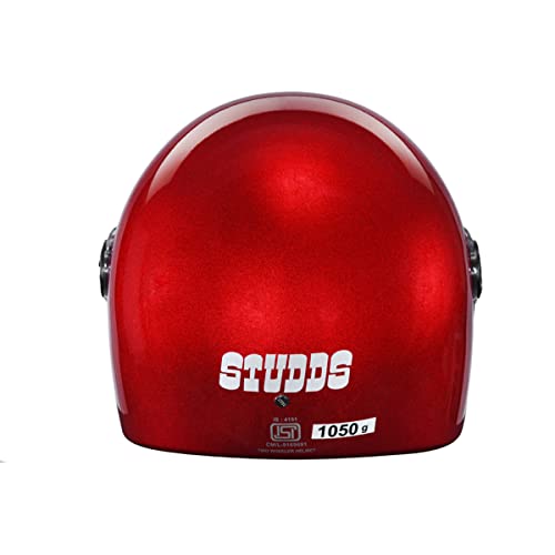 Studds JADE Full Face EPS Helmet (Cherry Red, L) - Image 4