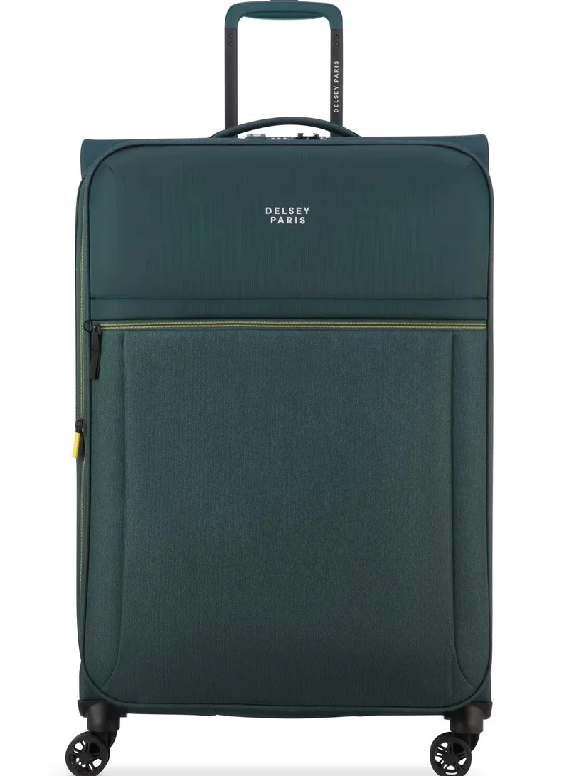 DELSEY Paris brochant 3.0, 78 cm 4-double wheeled softcase expandable check-in luggage trolley case - pine