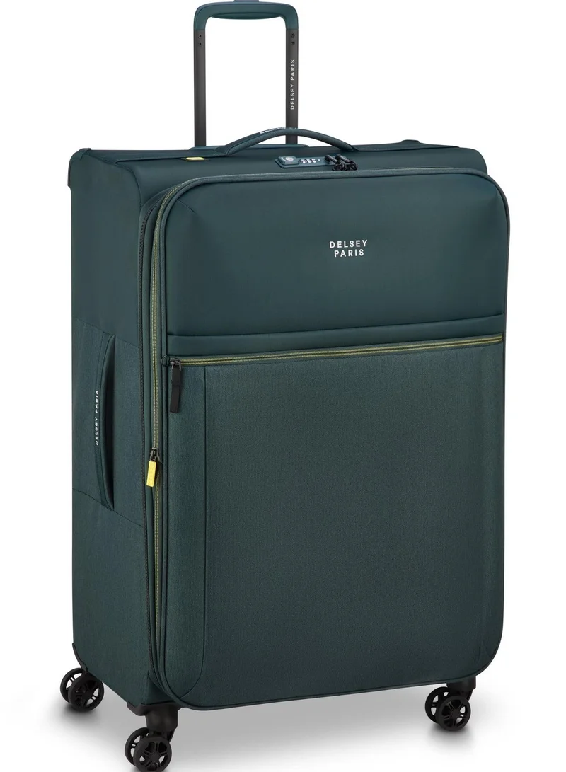 DELSEY Paris brochant 3.0, 78 cm 4-double wheeled softcase expandable check-in luggage trolley case - pine