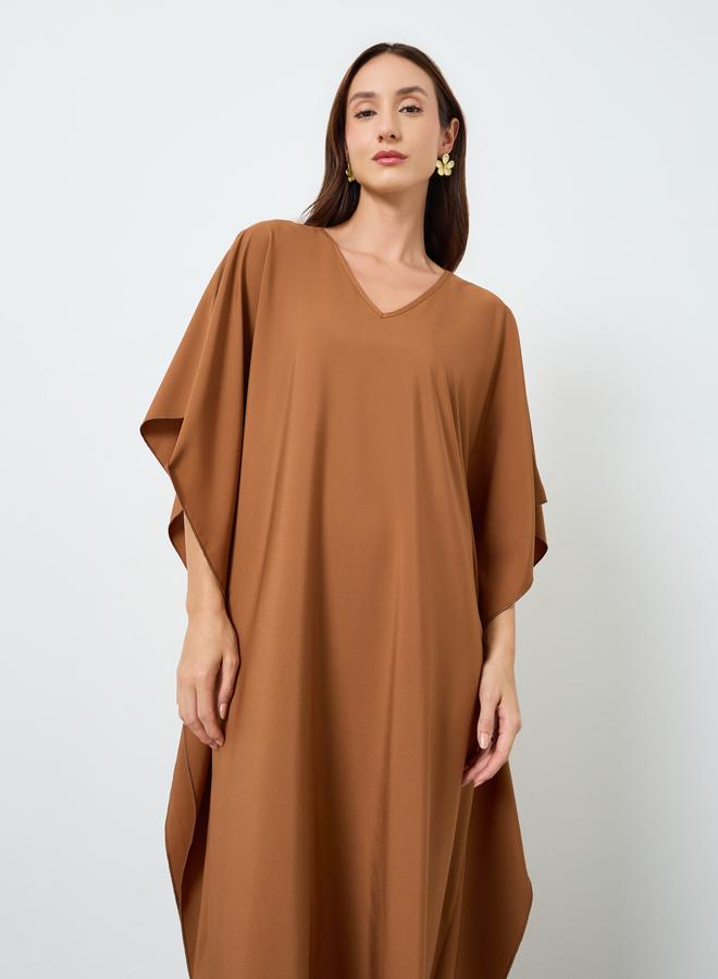 Take Two Women V Neck Maxi Kaftan Dress - Image 3