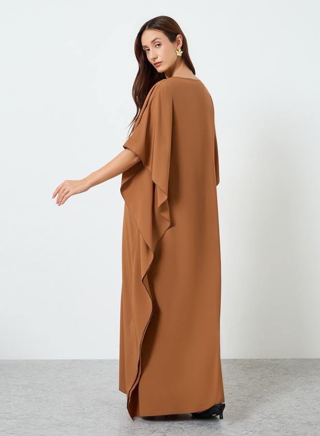 Take Two Women V Neck Maxi Kaftan Dress - Image 5