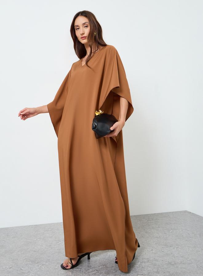Take Two Women V Neck Maxi Kaftan Dress - Image 1