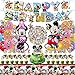 EBWHOLE Cartoon Party Supplies Cute Mouse Birthday Party Decorations Include Happy Birthday Banner Balloons Hanging Swirls Stickers Cake Toppers Tablecloth - Image 3