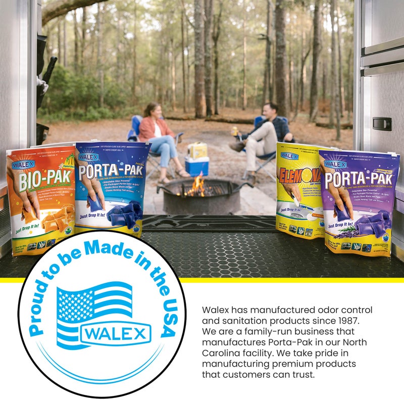 Walex Porta-Pak Black Holding Tank Deodorizer & Portion Control System Drop-Ins - Rapid Breakdown of Waste & Paper, Odor Prevention, Cleans Tank & Sensors - Fresh Scent, 10-Pack - Image 5
