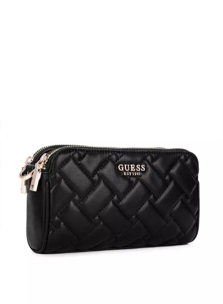 جيست حقيبة كروس نسائية باللون الأسود مع حمالات كتف قابلة للتعديل - Image 2