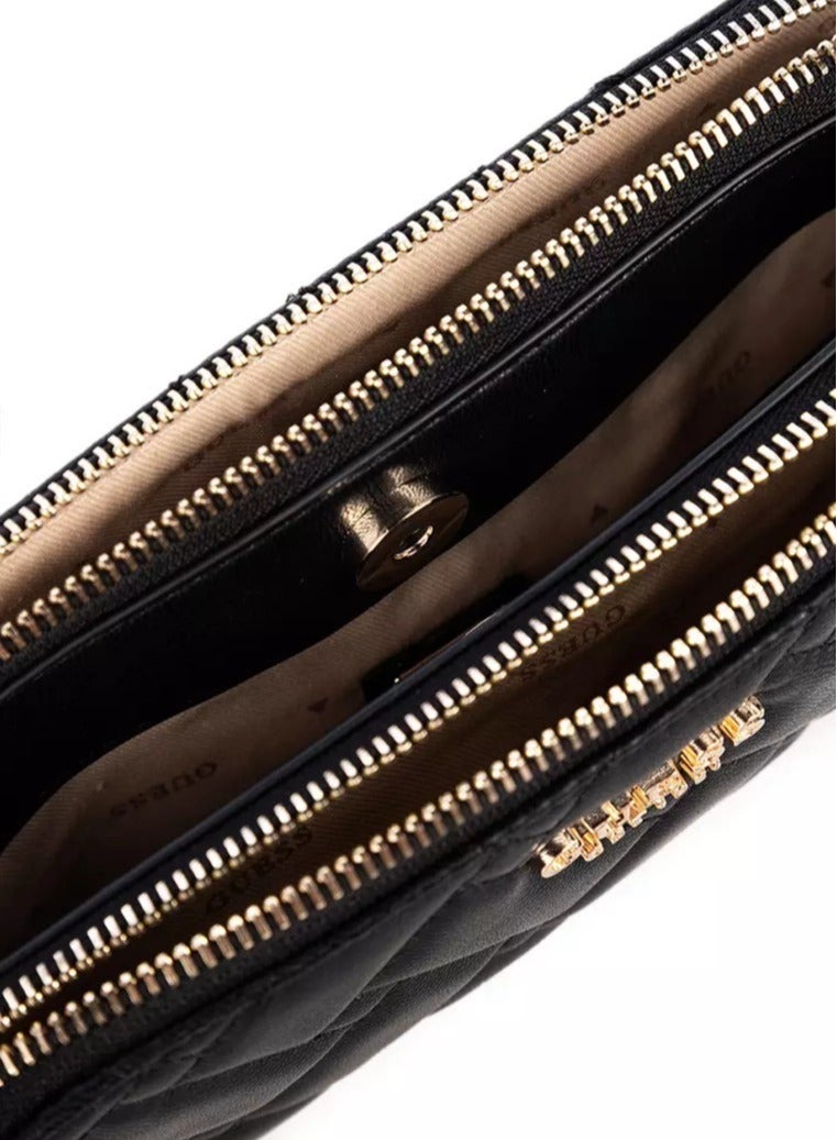 جيست حقيبة كروس نسائية باللون الأسود مع حمالات كتف قابلة للتعديل - Image 4