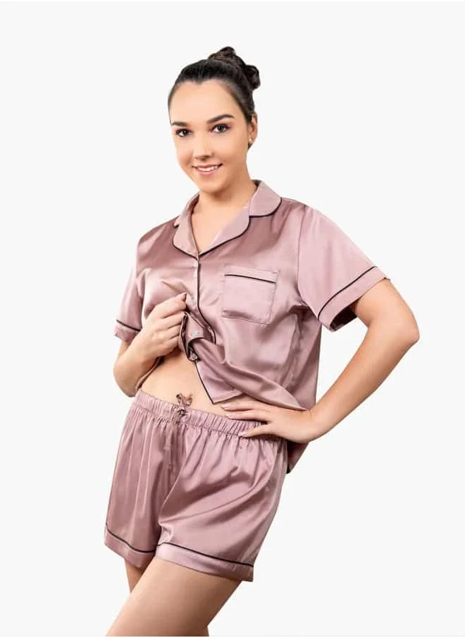 أدريا Ss Classic Short Pj Set For Female