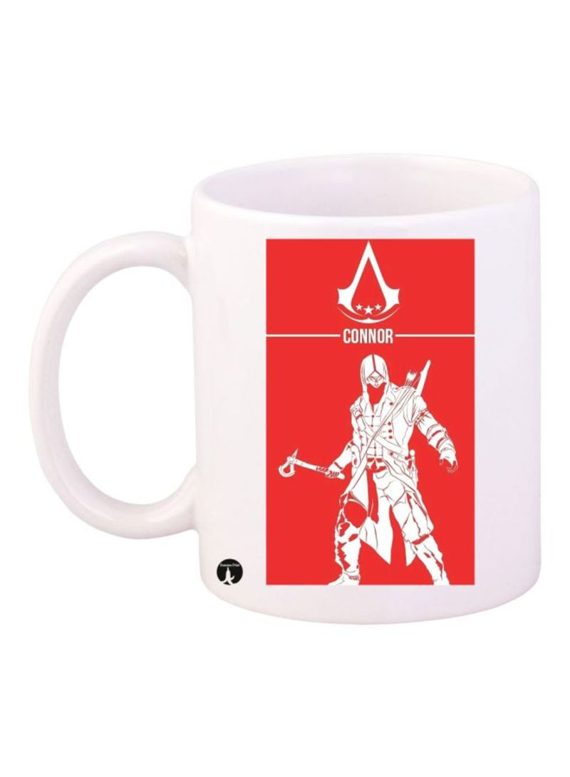 RKN Assassin's Creed Video Game Printed Mug Red/White Standard Size