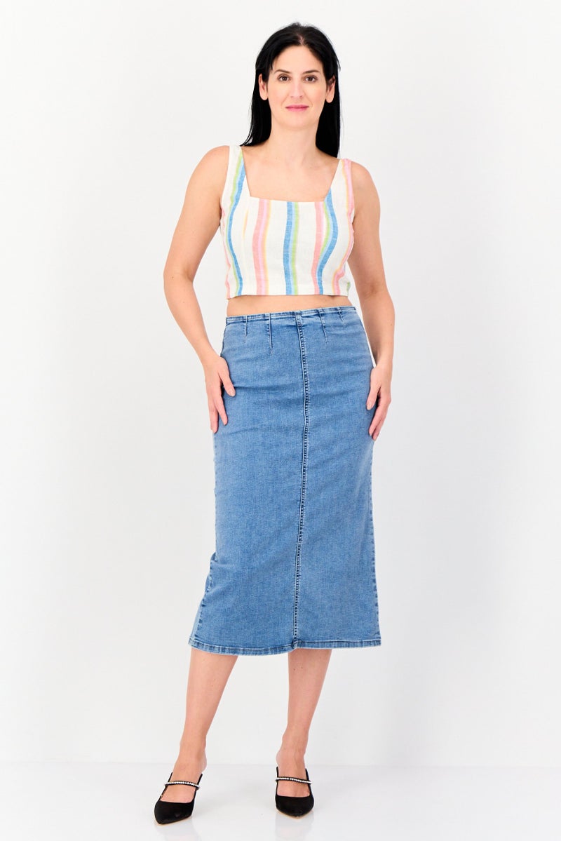 Hurley Women Stripe Sleeveless Tank Top, Multicolor - Image 2