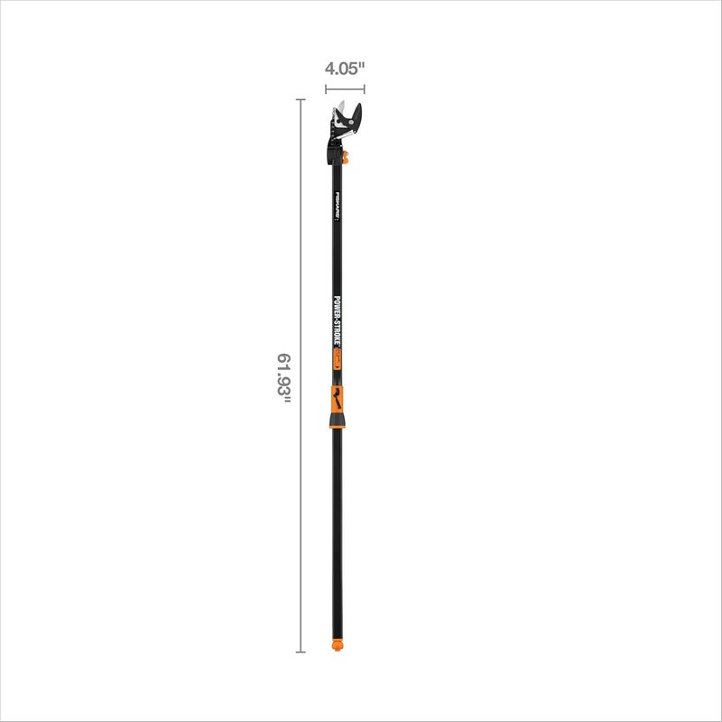 Fiskars 5ft Ropeless Tree Trimmer with Rotating Head, Long Handle Stik Pruner, Branch Cutter to Prune High Branches or Low Shrubs, Garden and Yard Tools - Image 5