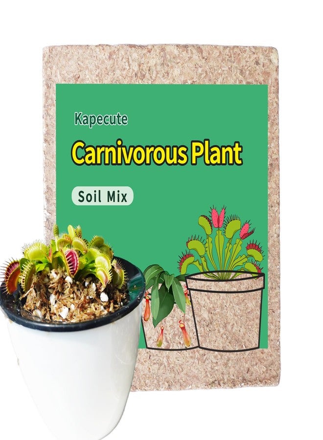 Kapecute Carnivorous Plant Soil Mix 2 Qts, Include Perlite and Sphagnum Moss Debris, Great Potting Soil for Venus Fly Traps, Pitcher Plants, Sundews - Image 1