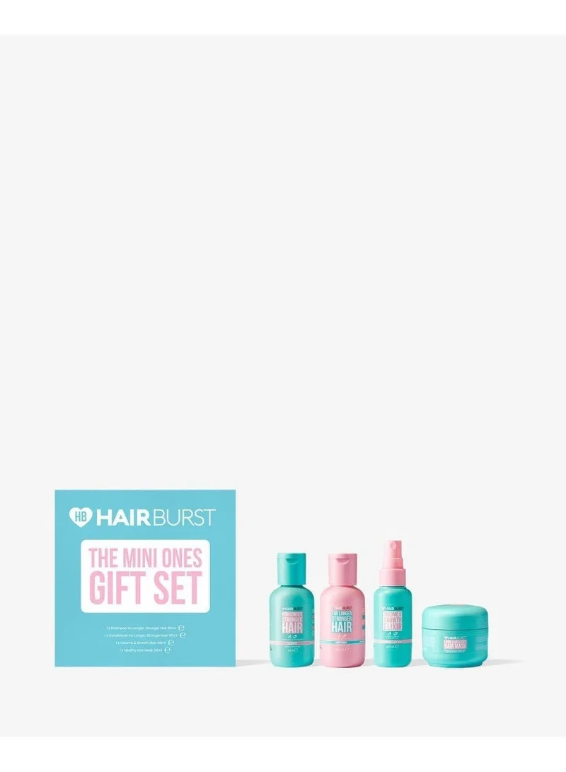 The Mini Ones Gift Set - Shampoo, Conditioner, Elixir & Mask. Helps Thicken and Strengthen Long Hair, Minimise Breakage, In Miniature Travel-Size Bottles.