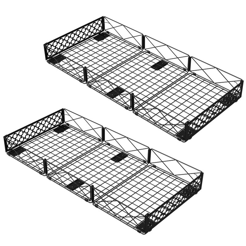 NADAMOO Large Under Bed Storage with Wheels, Low Profile Rolling Under Bed Storage Containersï¼ŒFoldable Metal Under the Bed Organizer Bins for Bedroomï¼Œ2 Packs - Image 1