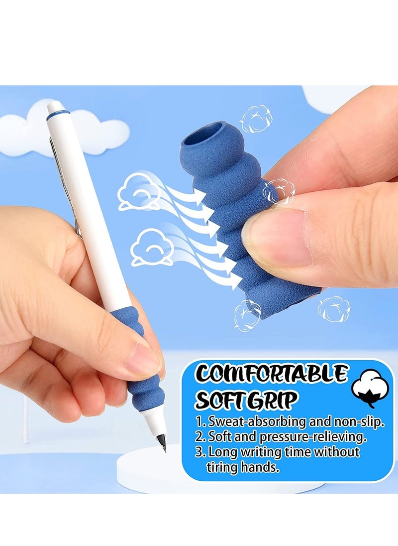 SYOSI 4pcs Retractable Fountain Pens, 0.38mm Fine Nib Refillable Press Fountain Pens, Quick-Drying Fountain Pens for Writing, Journaling, Doodling, Nice Gifts for Students Adults  - Image 5