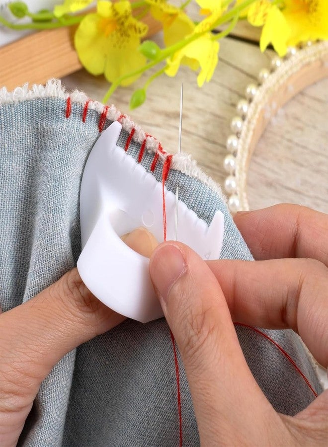Leechy 4Pcs Edge Stitch Lock & Sewing Gauge Set (3mm/4mm) for Pinpoint Precision Thumb Sewing Ruler for Even Stitches Quilting and Hemming for Beginners & Pros - Image 5
