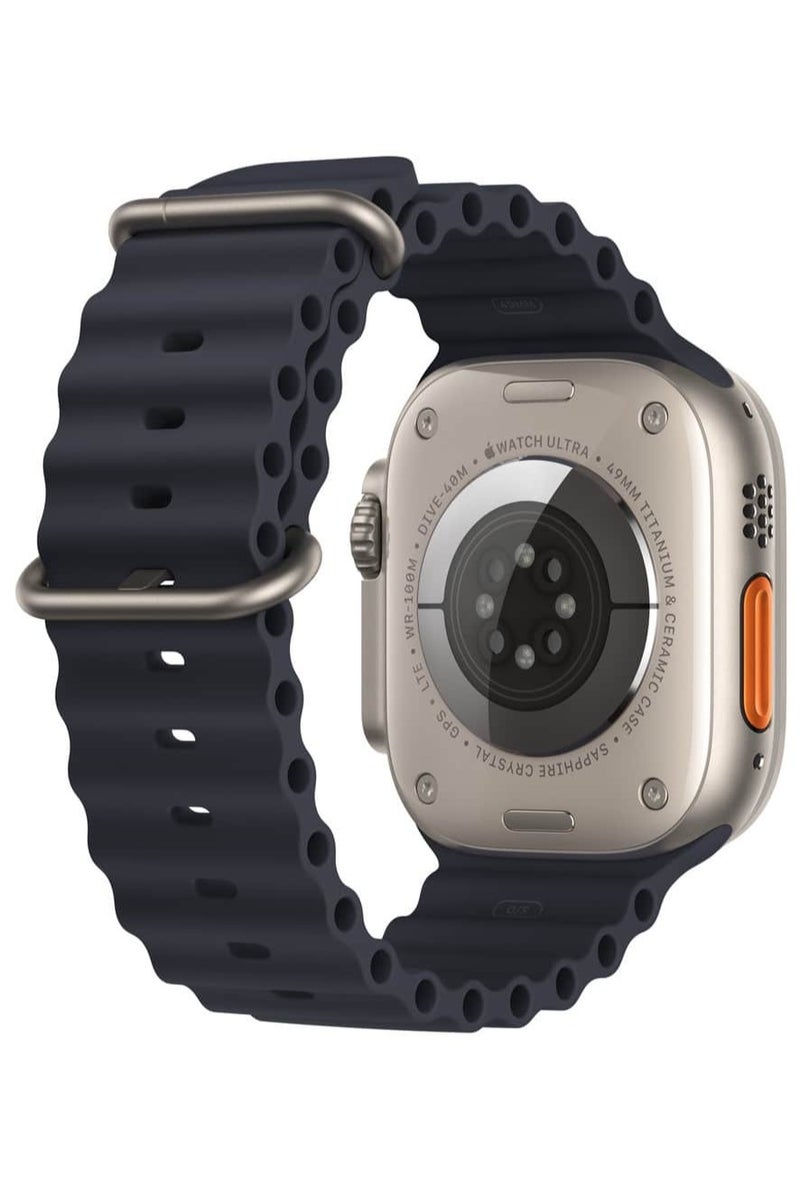 strap Silicon Replacement Strap For Apple Watch Ultra 42-49mm - Black