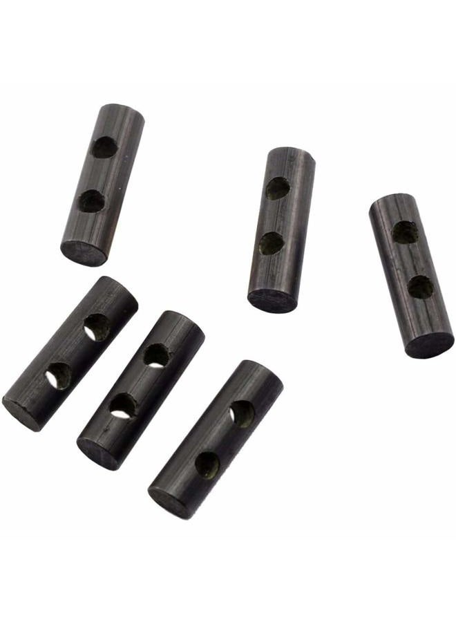 bayite Small Ferro Rod Survival Drilled Flint Fire Starter with Toggle Hole for Paracord Bracelet Necklace 1 Inch Pack of 6 - Image 1