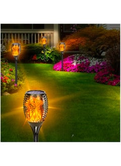 Generic Solar Flame Waterproof LED Lights for Outdoor Decor 2 Pack Solar Powered Pathway Lights With Dancing Glow Auto On Off Security Torch Light For Pathway Patio Yard Garden  - Image 4